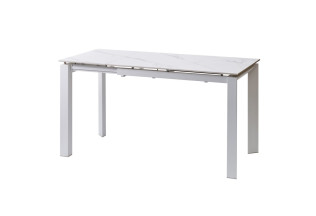 Bright White Marbleстол керамический 102-142 см